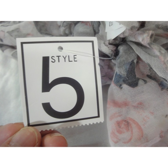 Style 5 pastel flower flowy open cover up duster or tie up for top ONE Size NWT - Picture 3 of 7